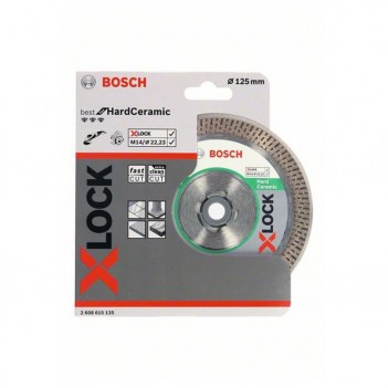 Disques à tronçonner diamantés X-LOCK Best for Hard Ceramic Bosch 125mm
