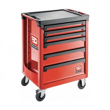 Servante Roll. avec 6 tiroirs et 9 modules Facom
