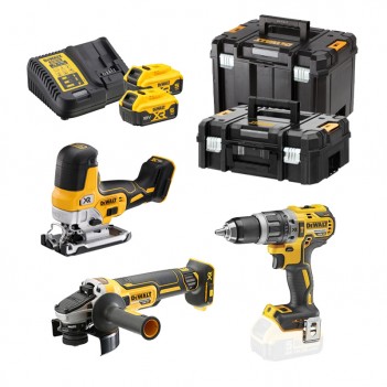 Set mit 3 Maschinen XR 18V ​​​​+ 2 Batterien 5,0 Ah DCK329P2T DeWalt