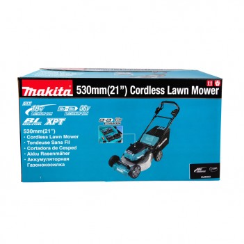 Tondeuse à accu 53cm 2x18V autotractée Makita DLM532 (trois versions)