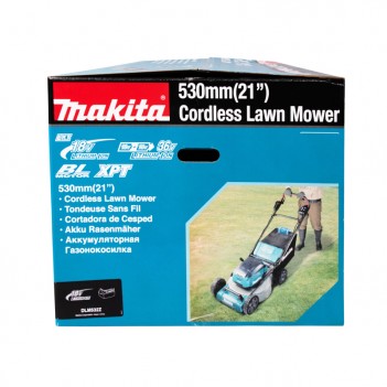 Tondeuse à accu 53cm 2x18V autotractée Makita DLM532 (trois versions)