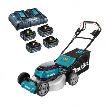 Tondeuse à accu 53cm 2x18V autotractée Makita DLM532 (trois versions)