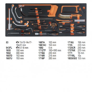 Servante mobile extra-large d'atelier 9 tiroirs 614 outils 2400S XLO9/E-XXL Beta