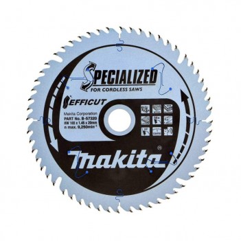 Sägeblatt EFFICUT 165/20 für Makita Akku-Kreissäge.