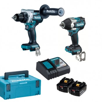 SET Bohrmaschine + Schlagschrauber LXT DLX2453 Makita