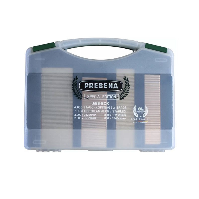 Prebena ES/J-Box-SE Nagel- und Klammerset