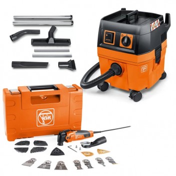 Oszillierwerkzeug-Set MM 500 PLUS TOP + Nass-/Trockensauger Fein DUSTEX 25 L
