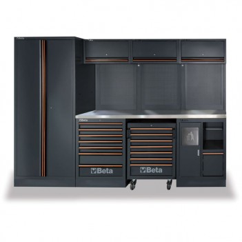 Combinaison d'ameublement d'atelier 4 éléments C45PRO Beta