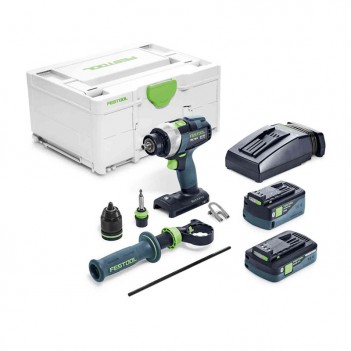 Akku-Bohrschrauber QUADRIVE TDC 18/4 5,2/4,0 I-Plus Festool
