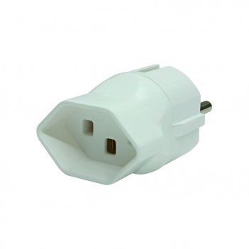 Adapter Schweiz T23 - Europa, 3-polig, max. 16A