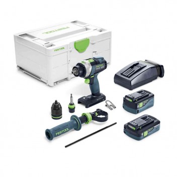 Perceuse-visseuse à percussion sans fil QUADRIVE TPC 18/4 5,2/4,0 I-Plus Festool