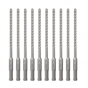 Jeu de 10 forets SDS plus-7 6mm 100 x 165 Bosch
