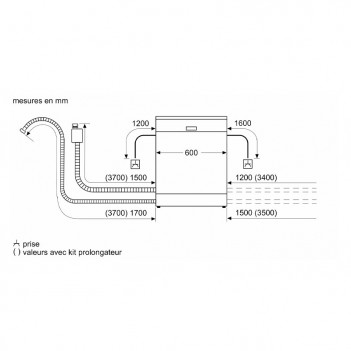 Freistehender Geschirrspüler 60 cm weiß Serie | 4 Bosch Home