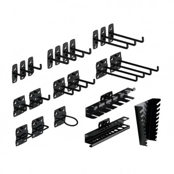 Set de crochets porte-outils pour parois 22 pièces Mobilio Kraftwerk