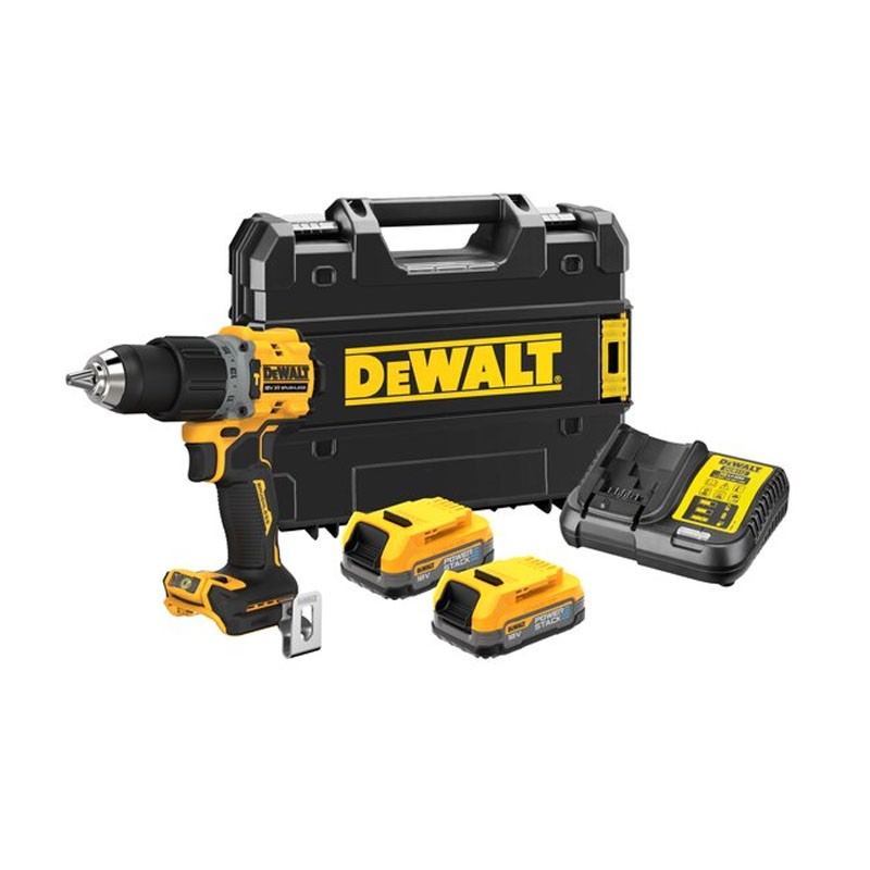 Perceuse visseuse à percussion XR 18V + 2 Accus 1,7Ah DCD805E2T DeWalt Perceuse visseuse à percussion XR 18V + 2 Accus 1,7Ah DCD805E2T DeWalt