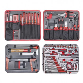 Coffret à outils en ABS 1/4" et 1/2", 179-pcs A-179-EXE JET
