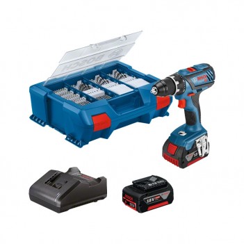 Perceuse-visseuse GSR 18V-28 Pro avec accus et chargeur + 82 acc. Bosch
