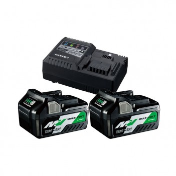 Set de 2 batteries BSL36A18 + 1 Chargeur (18V 5.0Ah/36V 2.5Ah) UC18YSL3WEZ Hikoki
