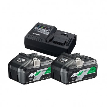 Satz mit 2 BSL36B18-Akkus + 1 Ladegerät (18 V 8,0 Ah/36 V 4,0 Ah) UC18YSL3WFZ Hikoki