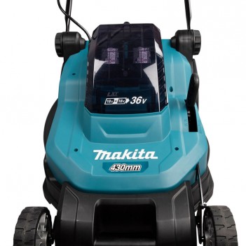 Rasenmäher 43cm 2x18V + 2 Akkus 5.0Ah + Ladegerät Makita DLM432CT1