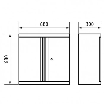 Meuble haut 2 portes 3964-27 Mobilio Kraftwerk