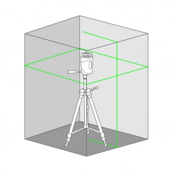 Grüner Laser Flash Green 360° Metrica
