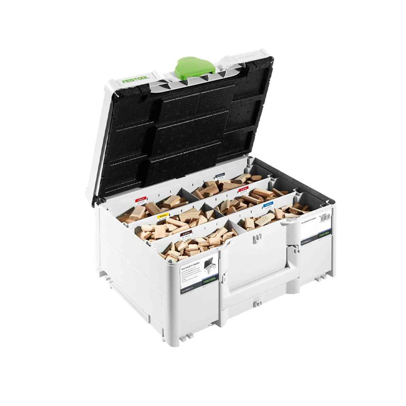 Assortiment de DOMINO en hêtre DS 4/5/6/8/10 1060x BU Festool Assortiment de DOMINO en hêtre DS 4/5/6/8/10 1060x BU Festool