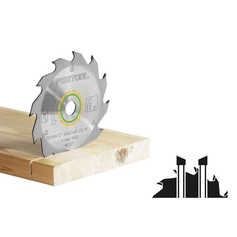 Lame de scie circulaire WOOD STANDARD HW 160x1,8x20 W18 Festool