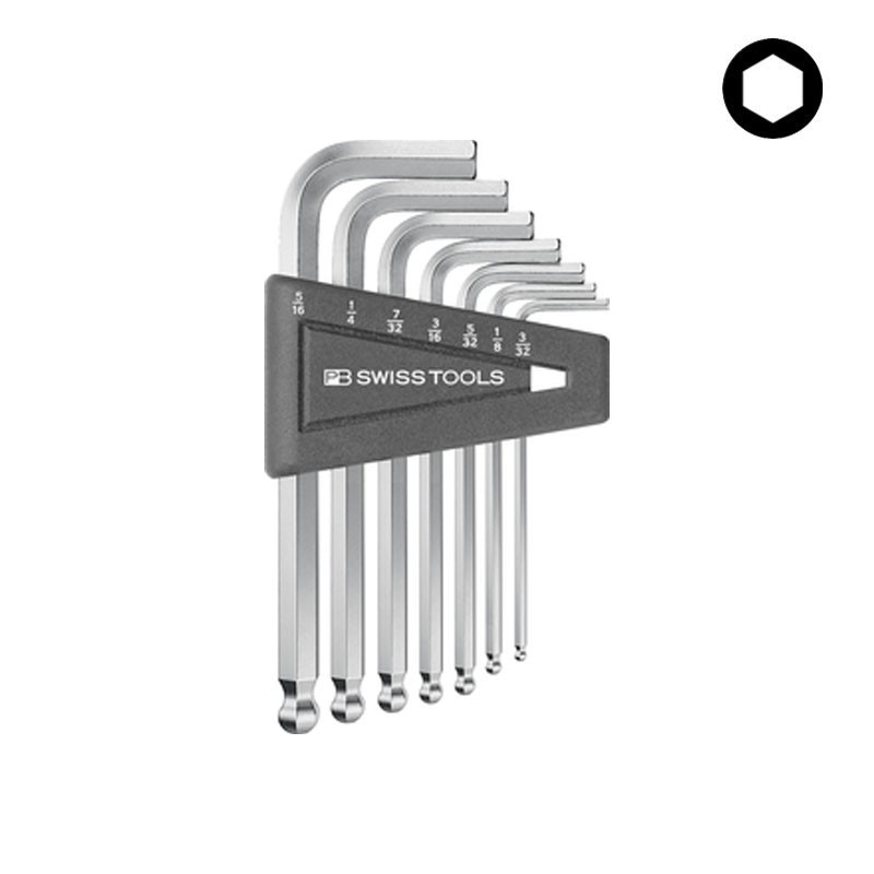 Jeu de clés mâles 6 pans à tête sphérique PB Swiss Tools PB 212Z.H Jeu de clés mâles 6 pans à tête sphérique PB Swiss Tools PB 212Z.H