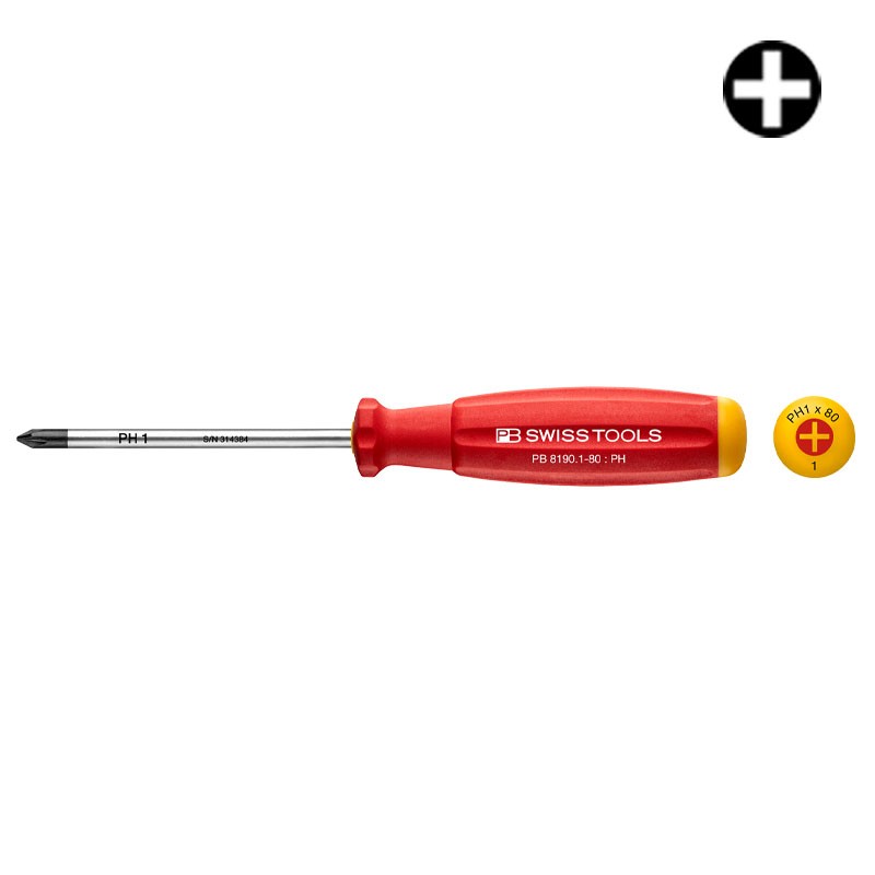 Tournevis Phillips PB 8190.1-80 PB Swiss Tools Tournevis Phillips PB 8190.1-80 PB Swiss Tools