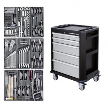 Servante d'atelier P205 ProLine avec outils, 286 pcs. Kraftwerk