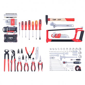 Coffret d'outils en ALU, 1/4" + 1/2", 136-pcs Y-136C Jet