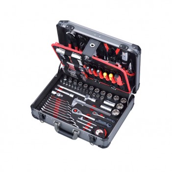 Coffret d'outils en ALU, 1/4" + 1/2", 136-pcs Y-136C Jet