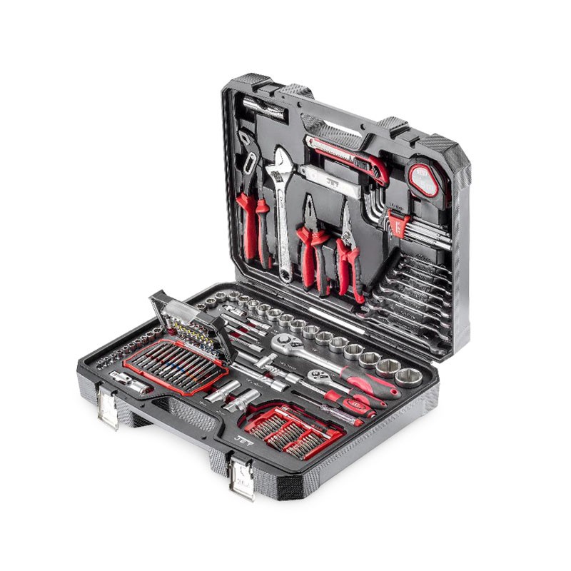 Jeu de clés à douilles et outils 165 pièces X-165 Jet Jeu de clés à douilles et outils 165 pièces X-165 Jet