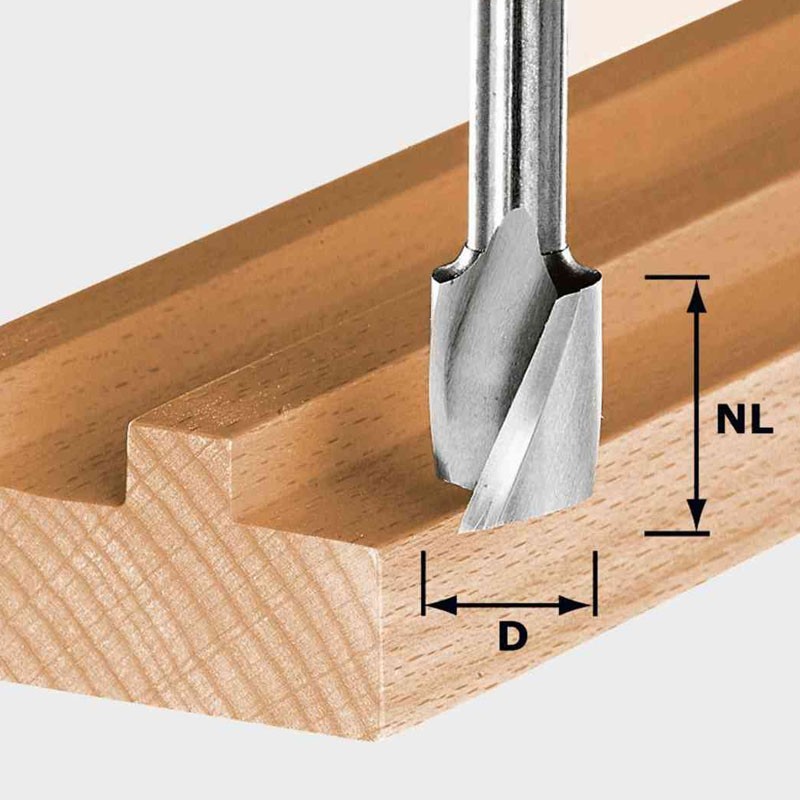 Fraise à rainurer hélicoïdale HW Spi S8 D8/25 Festool Fraise à rainurer hélicoïdale HW Spi S8 D8/25 Festool