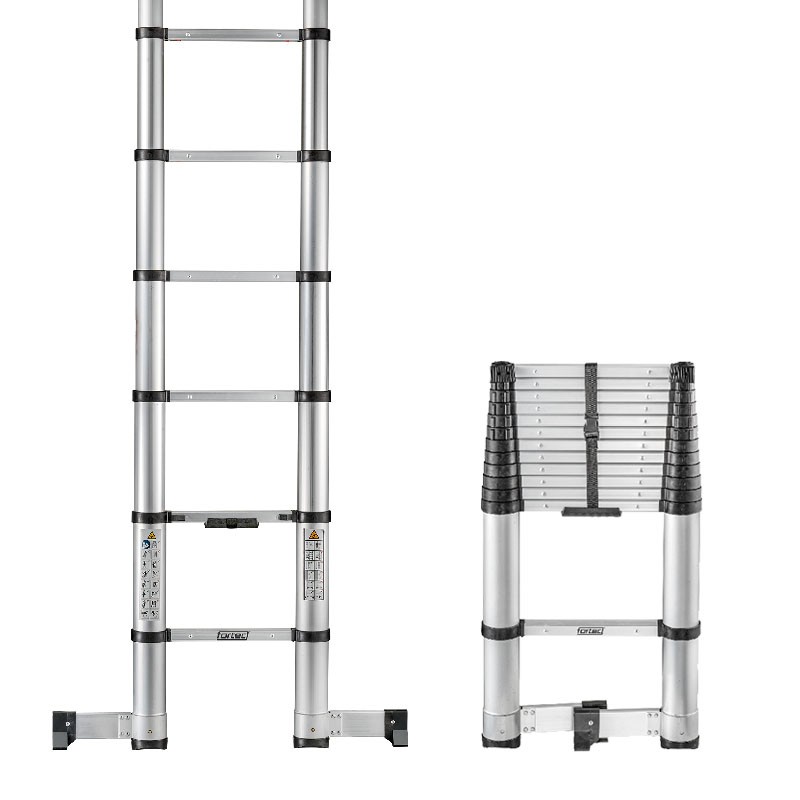 Sicherheits-Teleskop-Anlegeleiter 374 cm Fortec Sicherheits-Teleskop-Anlegeleiter 374 cm Fortec