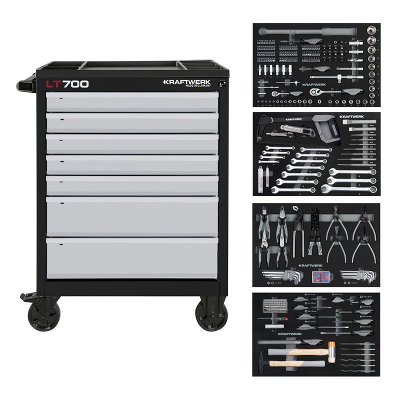 Servante d'atelier LT LINE LT700 7 tiroirs 337-pcs. Kraftwerk Servante d'atelier LT LINE LT700 7 tiroirs 337-pcs. Kraftwerk