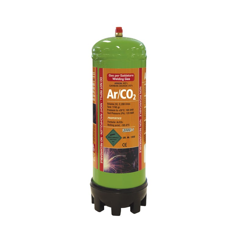 Bouteille de gaz jetable Argon/CO2 - 2,2 l Gys Bouteille de gaz jetable Argon/CO2 - 2,2 l Gys