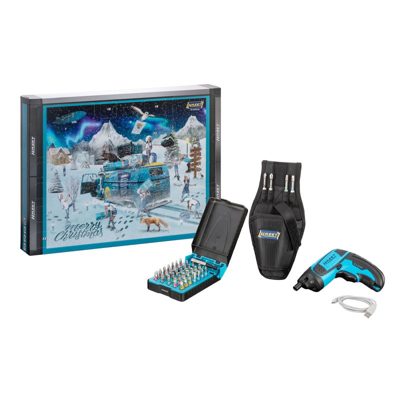 Tools Adventskalender, mit ION Hazet Mini-Schraubendreher Tools Adventskalender, mit ION Hazet Mini-Schraubendreher