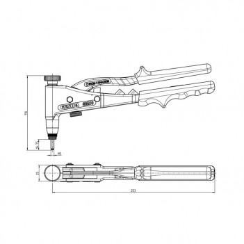 Kit pour pose d'écrous aveugles Gesipa