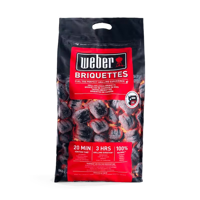Sac de charbons Briquettes Weber 8 kg Sac de charbons Briquettes Weber 8 kg