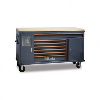 Servante mobile Work Station avec 7 tiroirs et poubelle C45PRO 2.0 MWS Beta