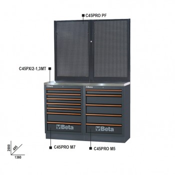 Etabli 1,3m combinaison d’équipements d’atelier C45PRO BP-1,3 Beta