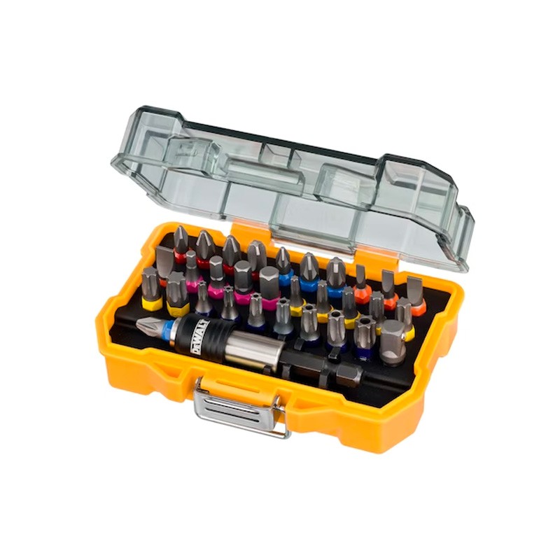 Coffret de 32 pièces avec embouts 25mm DT7969 DeWalt Coffret de 32 pièces avec embouts 25mm DT7969 DeWalt