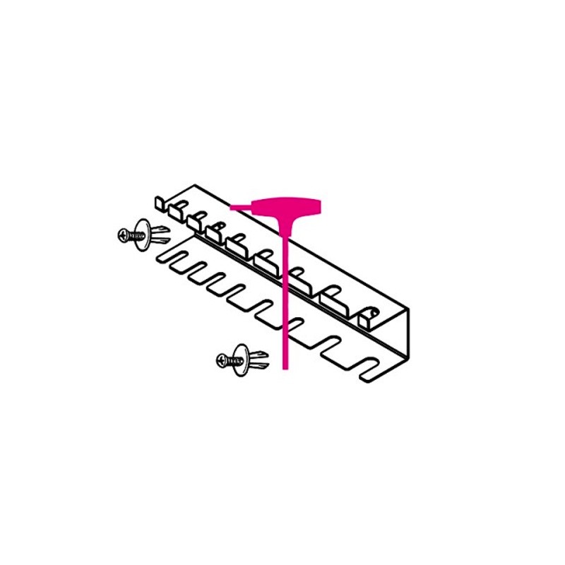 Support métallique pour 8 clés à poignée en T S96T/8 pour C45PRO Beta