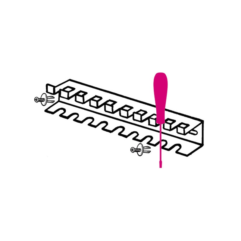 Support métallique pour 8 tournevis S1203/8 pour C45PRO Beta