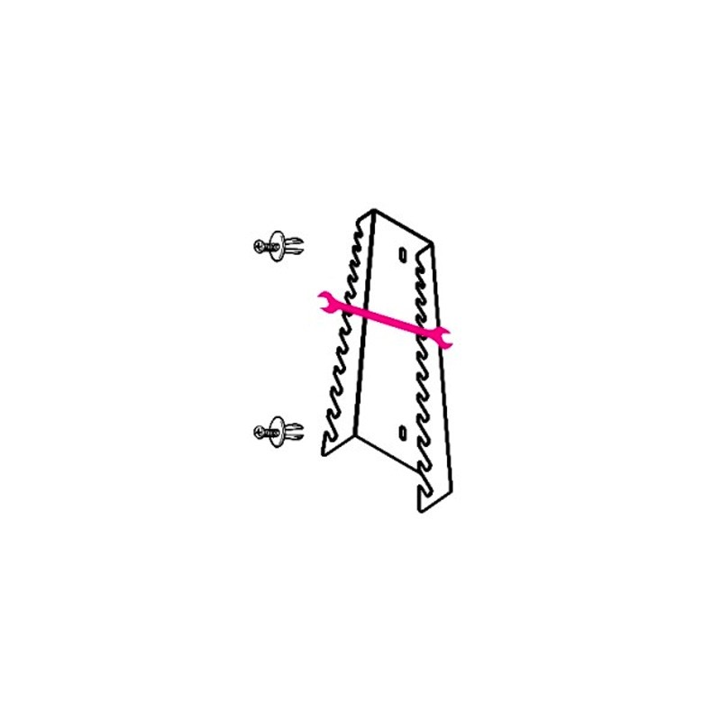 Support métallique pour 12 clés à fourches S55/12 pour C45PRO Beta