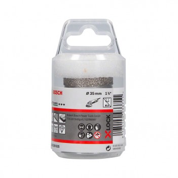 Couronne trépan de forage diamantées X-LOCK Best for Ceramic Dry 35x35mm Bosch