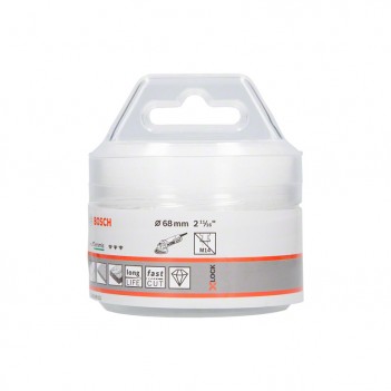 Couronne trépan de forage diamantées X-LOCK Best for Ceramic Dry 68x35mm Bosch
