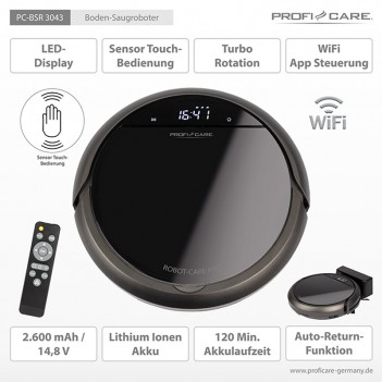 Aspirateur robot connecté Wifi PC-BSR 3043 Proficare